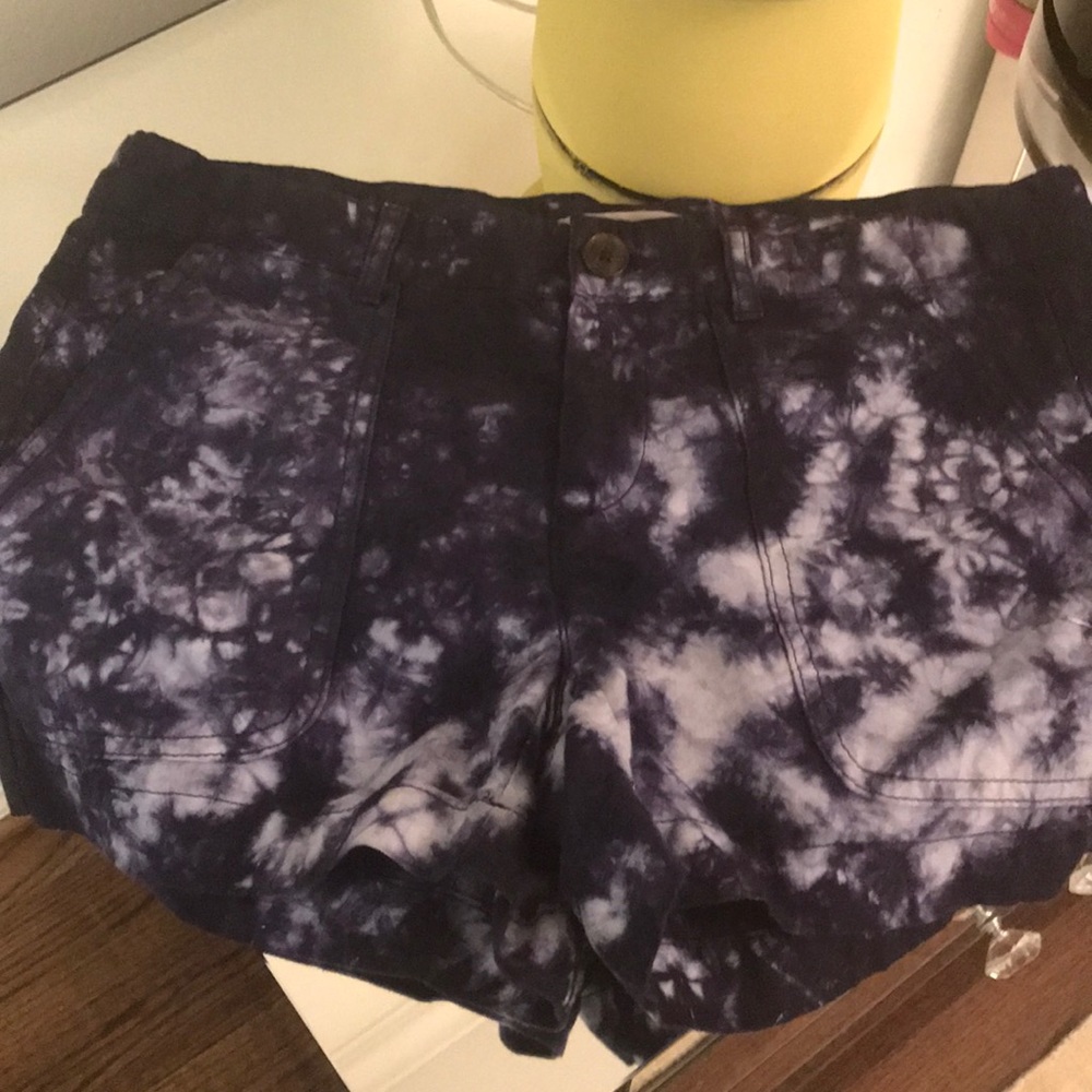 Tie dye shorts